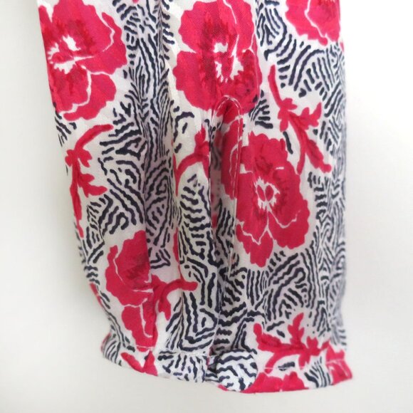 Rebecca Taylor Coral Fleur Long Sleeves Silk Blouse Size 8 - Picture 6 of 10